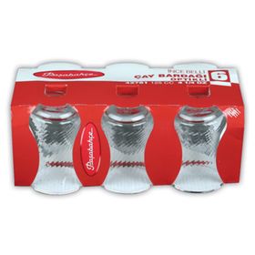 Paşabahçe İnce Belli Optikli 6'lı Çay Bardak
