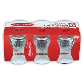 Paşabahçe İnce Belli Optikli 6'lı Çay Bardak