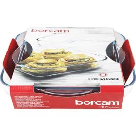 Paşabahçe Kare 2'li Borcam Tepsi