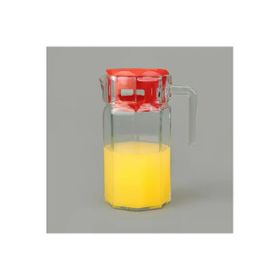 Paşabahçe Köşem Şeffaf Kırmızı 1.25 lt Sürahi