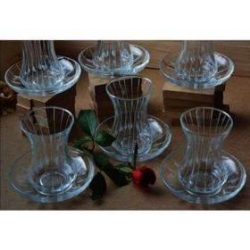 Paşabahçe Meltem İnce Belli Kristal 12 Parça Çay Takımı