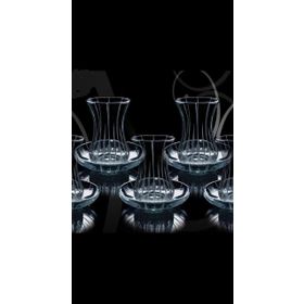 Paşabahçe Meltem İnce Belli Kristal 12 Parça Çay Takımı