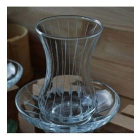 Paşabahçe Meltem İnce Belli Kristal 12 Parça Çay Takımı