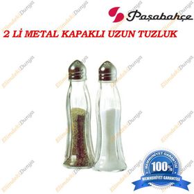 Paşabahçe Metal Kapaklı 2'li Tuzluk