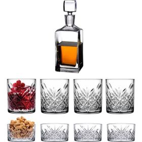 Paşabahçe Nude Square Timeless Viski Karaf Bardak Takımı