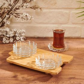 Paşabahçe Papatya 6'lı Çay Tabağı