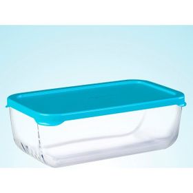 Paşabahçe Snowbox 1200 CC Mavi Cam Saklama Kabı