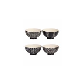 Paşabahçe Stripes 4'lü Seramik Kase Seti