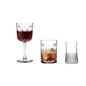 Paşabahçe Timeless 18 Parça Kadeh Çay Bardağı Takımı