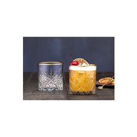 Paşabahçe Timeless Golden Touch Yaldızlı Kristal Kesme 4 Parça Kısa Bardak