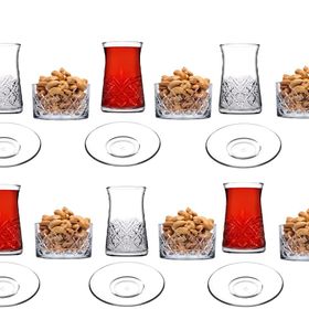 Paşabahçe Timeless Heybeli Model 18 Parça Çay Seti