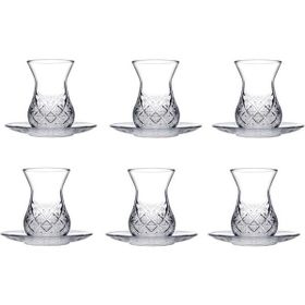 Paşabahçe Timeless Kesme Kristal 12 Parça Çay Bardağı Takımı