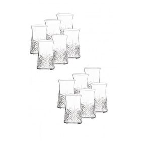 Paşabahçe Timeless Kesme Kristal 12'li Çay Bardak