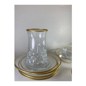 Paşabahçe Timeless Yaldızlı Heybeli 12 Parça Çay Bardağı Seti