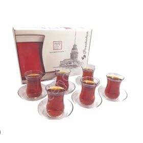 Paşabahçe Üsküdar Optikli 12'li Çay Bardağı Takımı