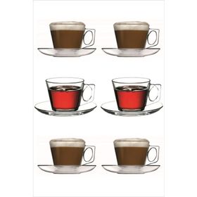 Paşabahçe Vela Cam 6'lı Espresso Fincan Set