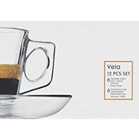 Paşabahçe Vela Sade 80 ml 6 Parça Fincan Seti