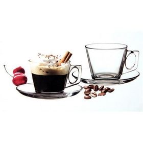 Paşabahçe Vella 6lı Tabaklı Çay Kahve Takımı