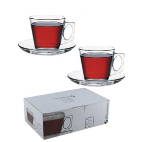 Paşabahçe Vella 6lı Tabaklı Çay Kahve Takımı
