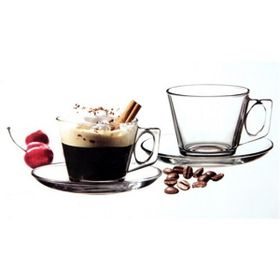 Paşabahçe Vella 6lı Tabaklı Çay Kahve Takımı