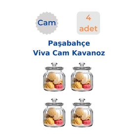 Paşabahçe Viva Cam Kavanoz Erzak Saklama Kabı