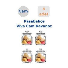 Paşabahçe Viva Cam Kavanoz Erzak Saklama Kabı