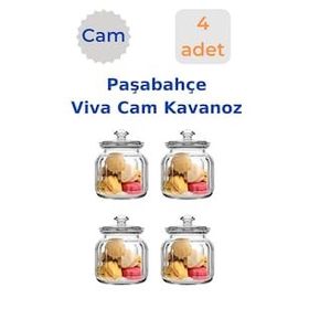 Paşabahçe Viva Cam Kavanoz Erzak Saklama Kabı