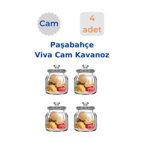 Paşabahçe Viva Cam Kavanoz Erzak Saklama Kabı