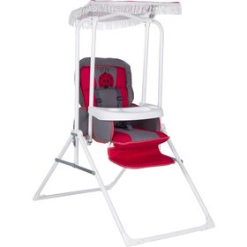 Pashababy Kırmızı Tenteli Leon Bebek Salıncağı