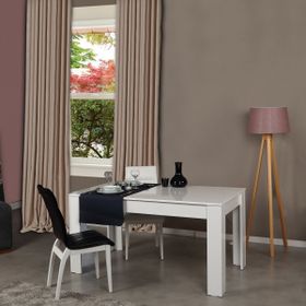 Pasific Home Beyaz Bois Açılır Yemek Masası