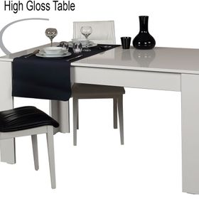Pasific Home Beyaz Bois Açılır Yemek Masası