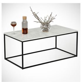 Pasific Home Cosco Beyaz Mermer Orta Sehpa