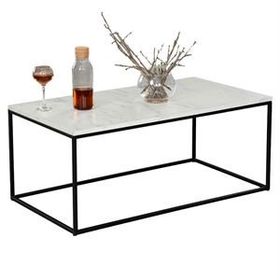 Pasific Home Cosco Beyaz Mermer Orta Sehpa