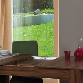 Pasific Home Hareli Ceviz Bois Açılır Yemek Masası