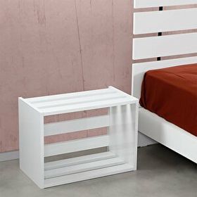 Pasific Home Huga Parlak Beyaz Komodin