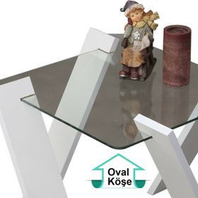 Pasific Home Roman Beyaz Mini Sehpa