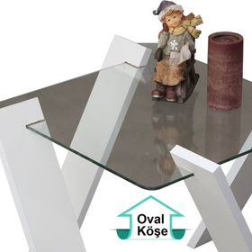 Pasific Home Roman Beyaz Mini Sehpa