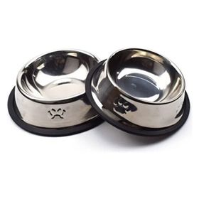 Paslanmaz Çelik Metal 18 cm Köpek Mama Kabı