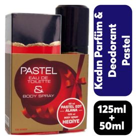 Pastel 50 ml EDT Kofre Kadın Parfüm ve 125 ml Kadın Deodorant