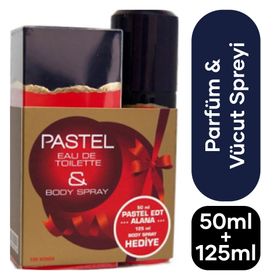 Pastel 50 ml EDT Kofre Kadın Parfüm ve 125 ml Kadın Deodorant