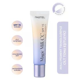 Pastel Make Up To Skin Care Magic Milk Cilt Tonu Eşitleyici SPF 15 CC 50 Light Medium Krem