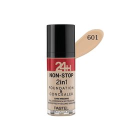 Pastel No:601 24 H Non Stop 2 In 1 Likit Fondöten