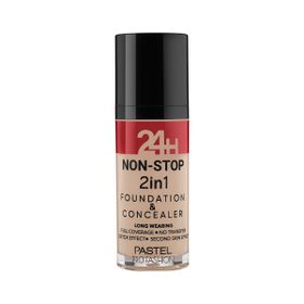 Pastel No:605 24 H Non Stop 2 In 1 Likit Fondöten