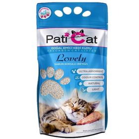 Pati Cat Lovely Beyaz Sabun Kokulu İnce Taneli 10 lt Kedi Kumu