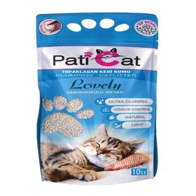 Pati Cat Lovely Beyaz Sabun Kokulu İnce Taneli 10 lt Kedi Kumu