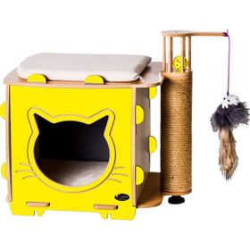 Pati Homes Ada Tırmalamalı Kedi Evi