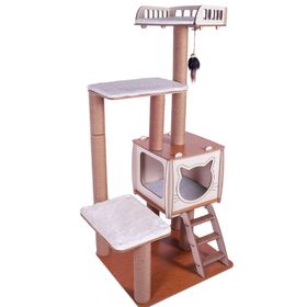 Pati Homes Kedi Tırmalaması Pembe Katlı Kedi Evi