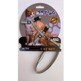 Pati Krem Gri Ayarlanabilir Yavru Köpek ve Kedi Boyun Tasması