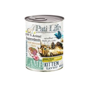 Pati Life Kuzu Etli 24x415 gr Yavru Konserve Kedi Maması