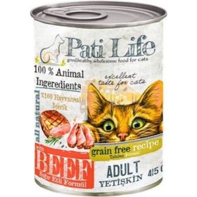 Pati Life Sığır Etli 24x415 gr Kedi Konserve